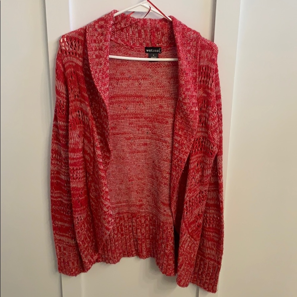 Open front sweater